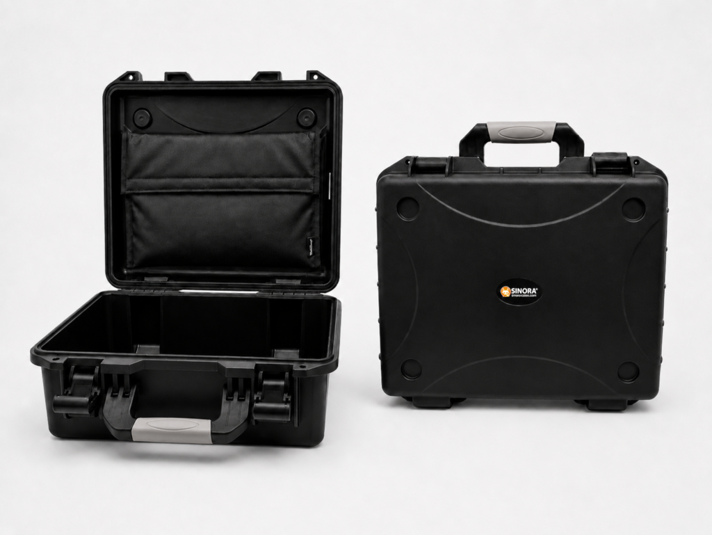 Sinora Schutzkoffer SIN-04640-19BK-E mit integrierter Abschirmtasche für Laptops und Notebooks